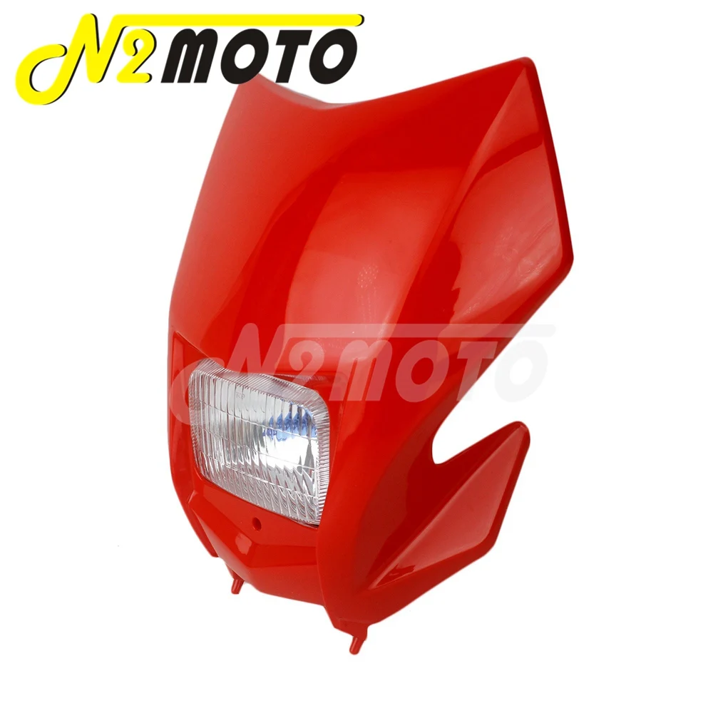 For Honda CRF 150 230 250 450 R/F/X/L Dual Sport Headlight Front Running Lamp Racing Head Light Mask WR250 WR450 YZ F Universal