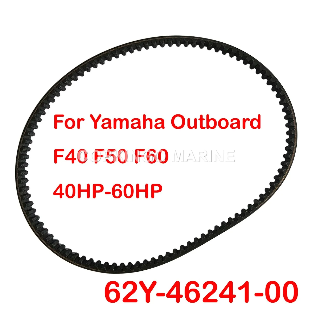 Boat Timing Belt Cambelt for Yamaha Outboard F40 F50 F60 4 STROKE 1995-2004 Repl 62Y-46241-00