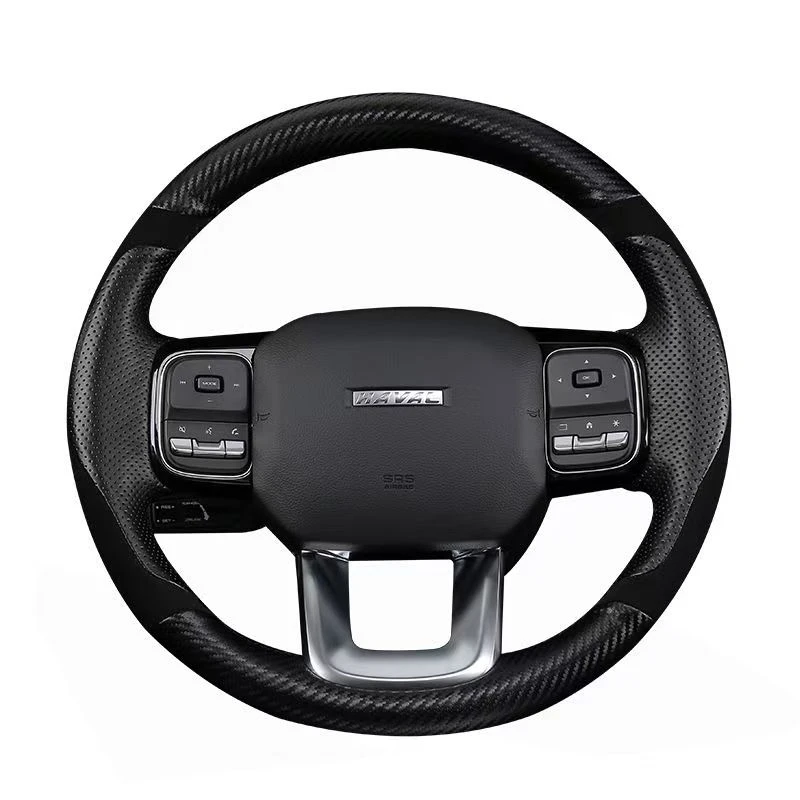 

Для Haval Dargo I 2022-2024 1-го поколения автомобильный Стайлинг, сшитый вручную нескользящий кожаный чехол на руль, интерьерные автоаксессуары