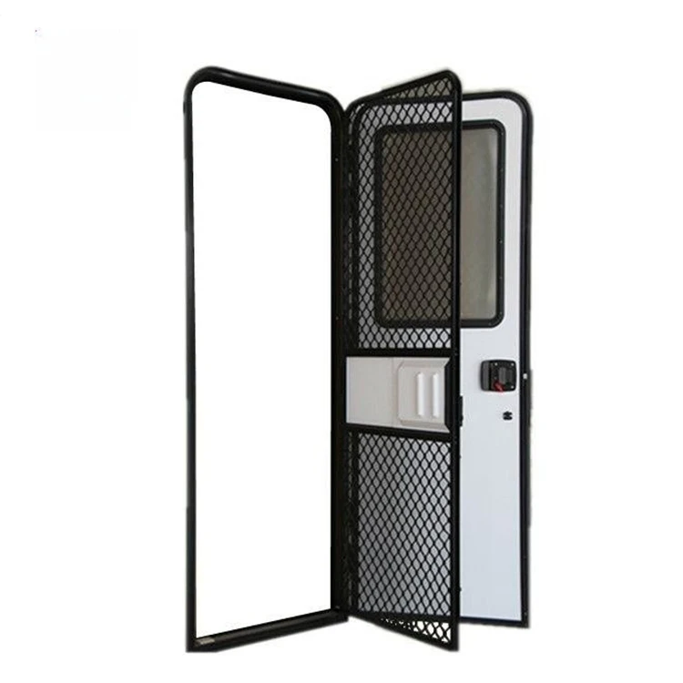 

Motorhome Accessories Rv Entrance Door With Screen Door 622*1822 mm for Campervan Motorhome