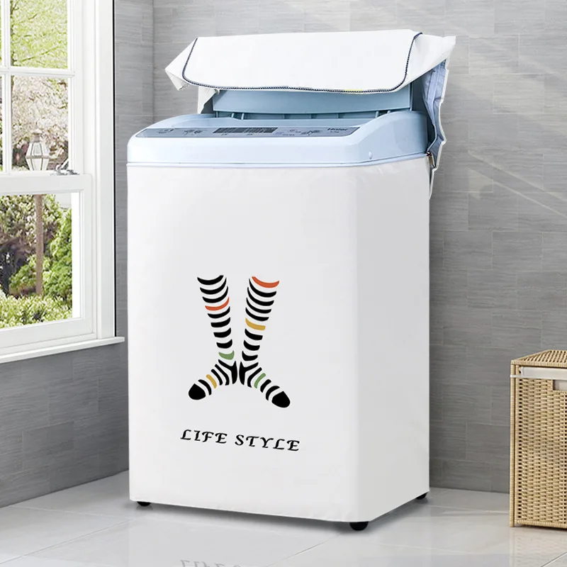 Waterproof Washing Machine Cover, Top Load Elastic Band, Sink Vertical Loading Dryer, Dust Mat, Liner Organizer, Protector