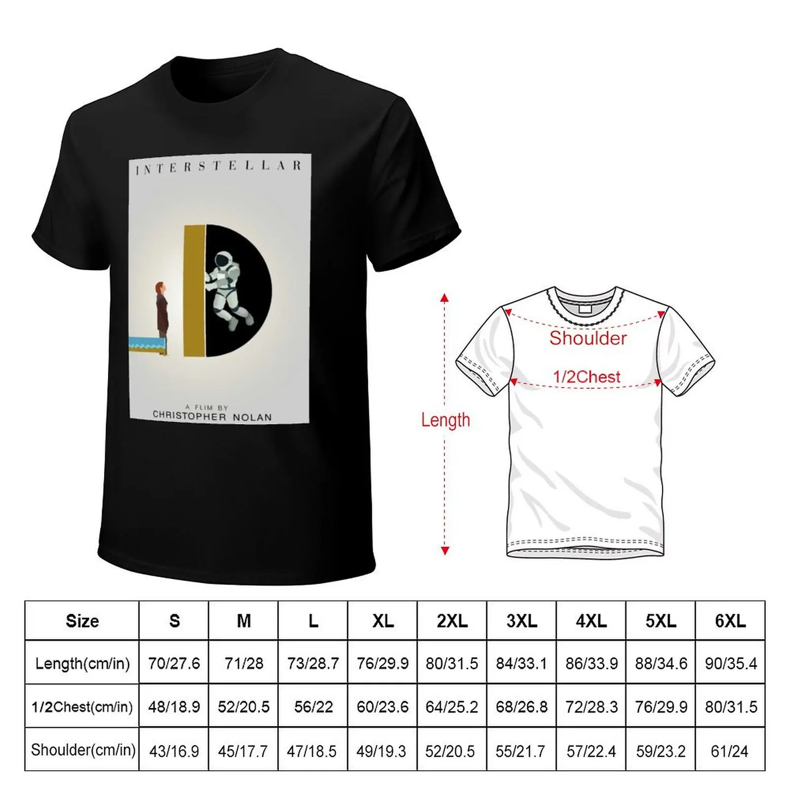 Interstellar Alternative Poster Fan Art T-Shirt t shirts designer T-Shirt