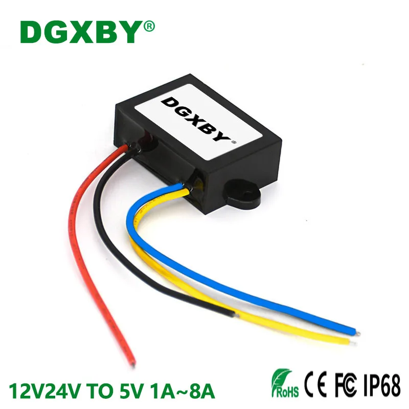 

Isolated 12V24V TO 5V 1A~8A Power Supply Step-down Module 9~36V to 5V Vehicle Equipment Step-down Converter CE Certification