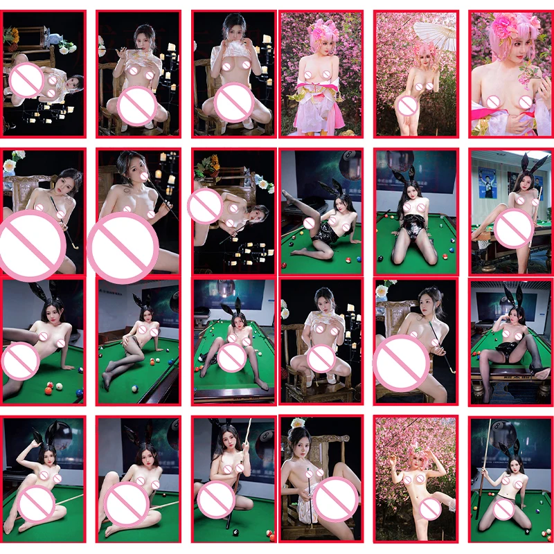 Naked Cosplay Girl Card 24pcs DIY ACG Sexy Adult Toys Rare Nude Collection Cards Goddess Story 5.4*8.6cm Boys' Collectibles NTJ2