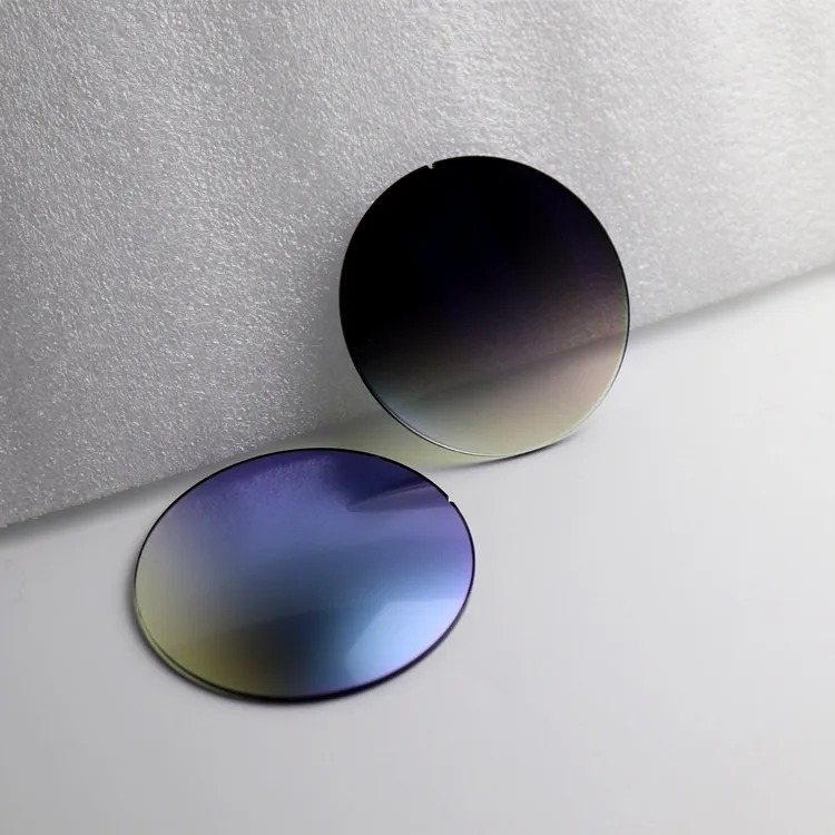 EXIA Lens Y2 Flash Mirror Mist Green Coatings SHMC Sunglasses Lenses Base Curve 2