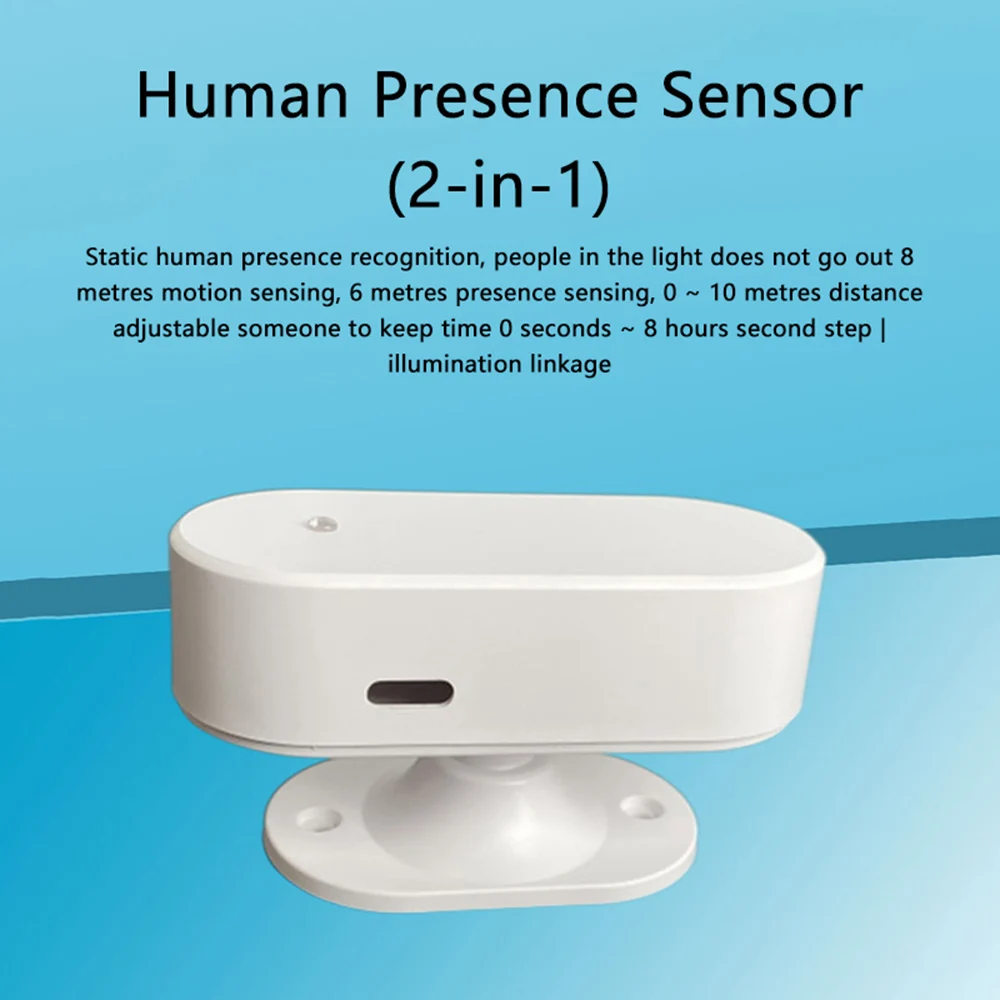 Tuya Zigbee Human Presence Detector Smart Human Body PIR Sensor Radar Detector Motion Sensors Support Home Assistant