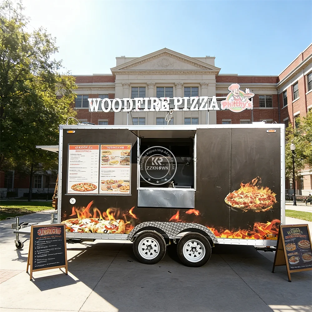 

Портативный передвижной фургон для хот-догов из нержавеющей стали, полностью оборудованный, для уличной торговли