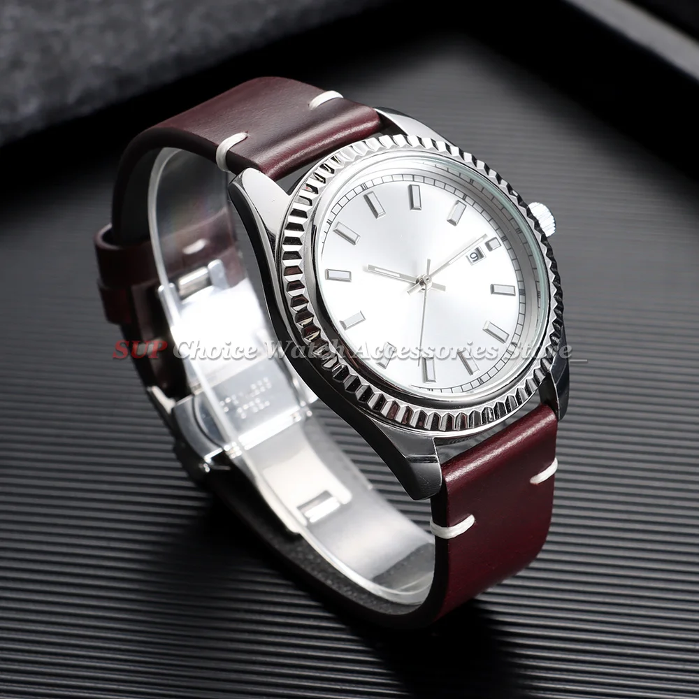 Vintage Ölwachs-Leder Uhrenarmband mit Schmetterlingsverschluss Genähtes Rindslederband 18mm 20mm 22mm Armband für Seiko für Omega Uhrenarmband – Detail 10