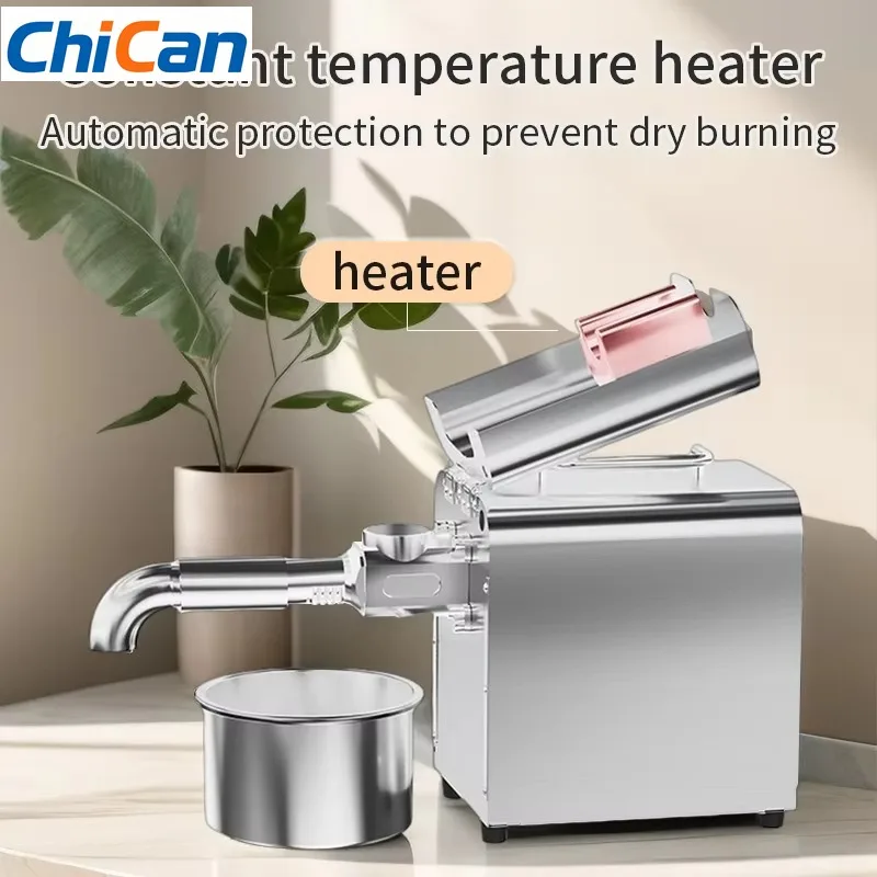 【Oferta】Prensa de Aceite de Acero Inoxidable X3C - Prensado en Frío y Caliente Eficiente para Más de 20 Materias Primas, Alto Rendimiento de Aceite, 220V/110V