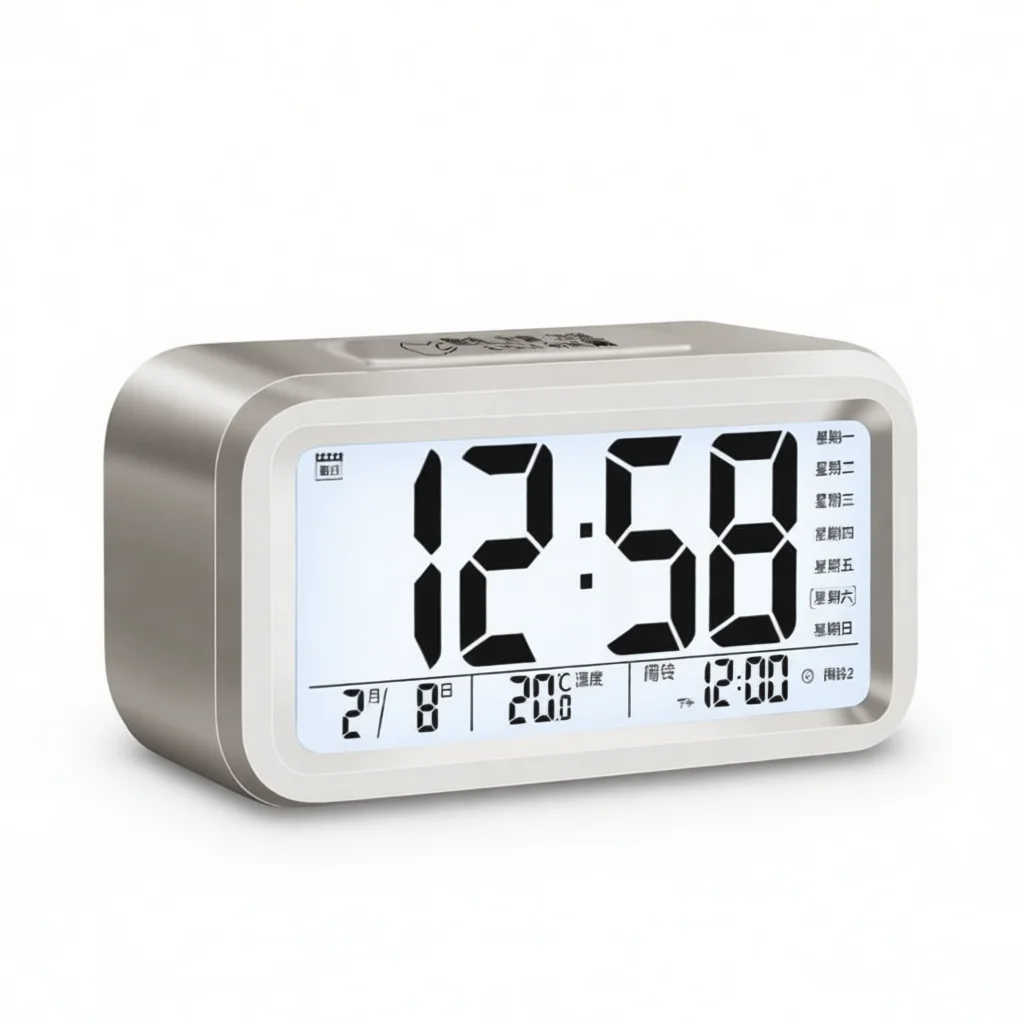 Kids Alarm Clock For School Students Battery Digital Clock Silent Tabletop Time Management Device Easy Operation
