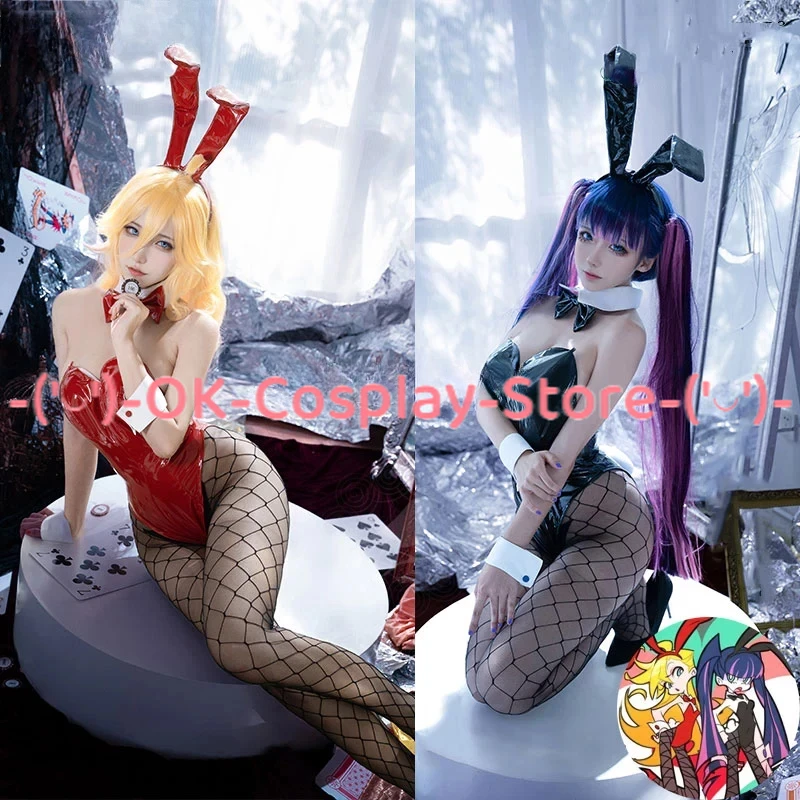 

Stocking Panty Anarchy Bunny Girl Cosplay Costume Anime Panty & Stocking with Garterbelt Cosplay Party Suit Halloween Uniforms