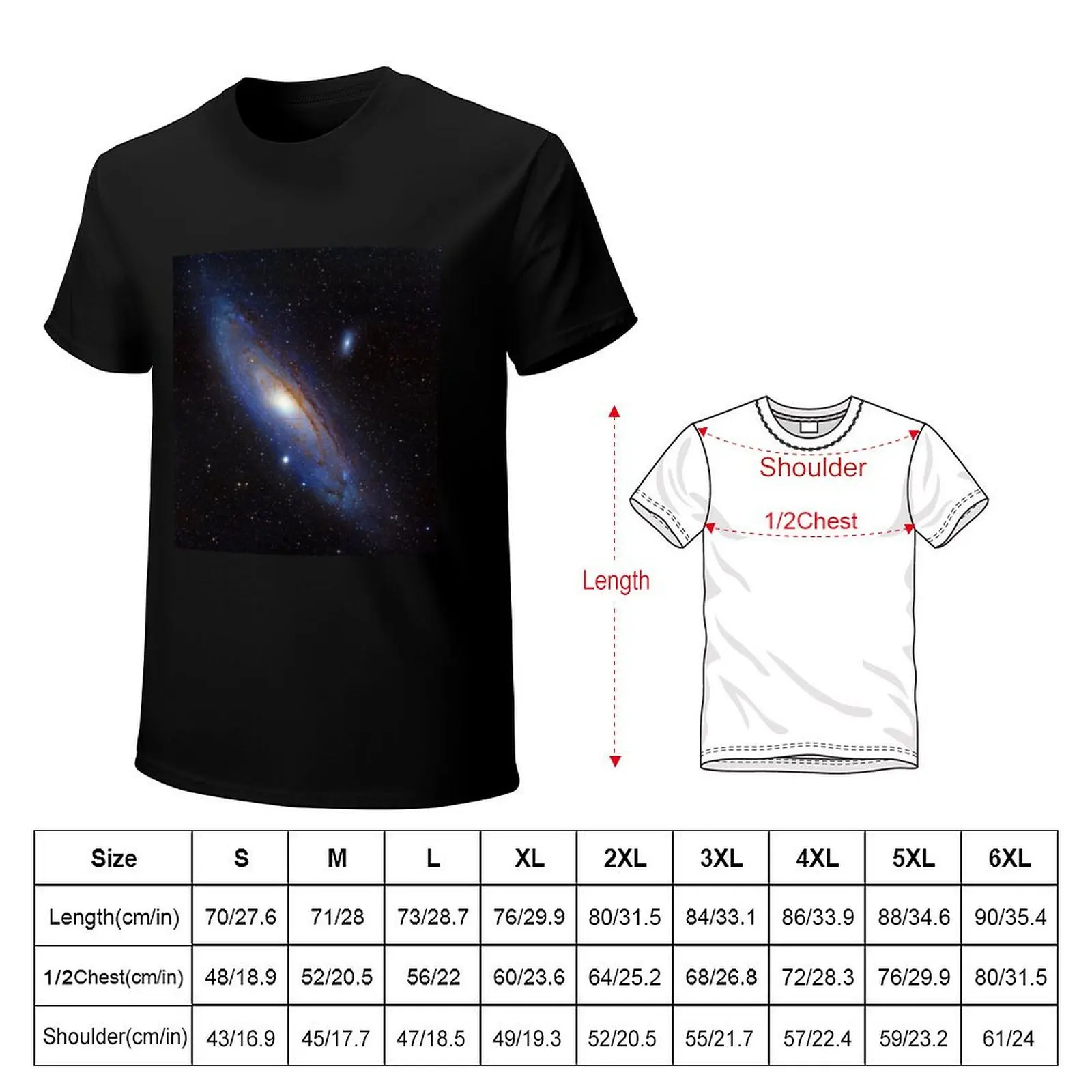 Andromeda Galaxy, optical image (C030/2061) T-Shirt anime t shirts for man T-Shirt