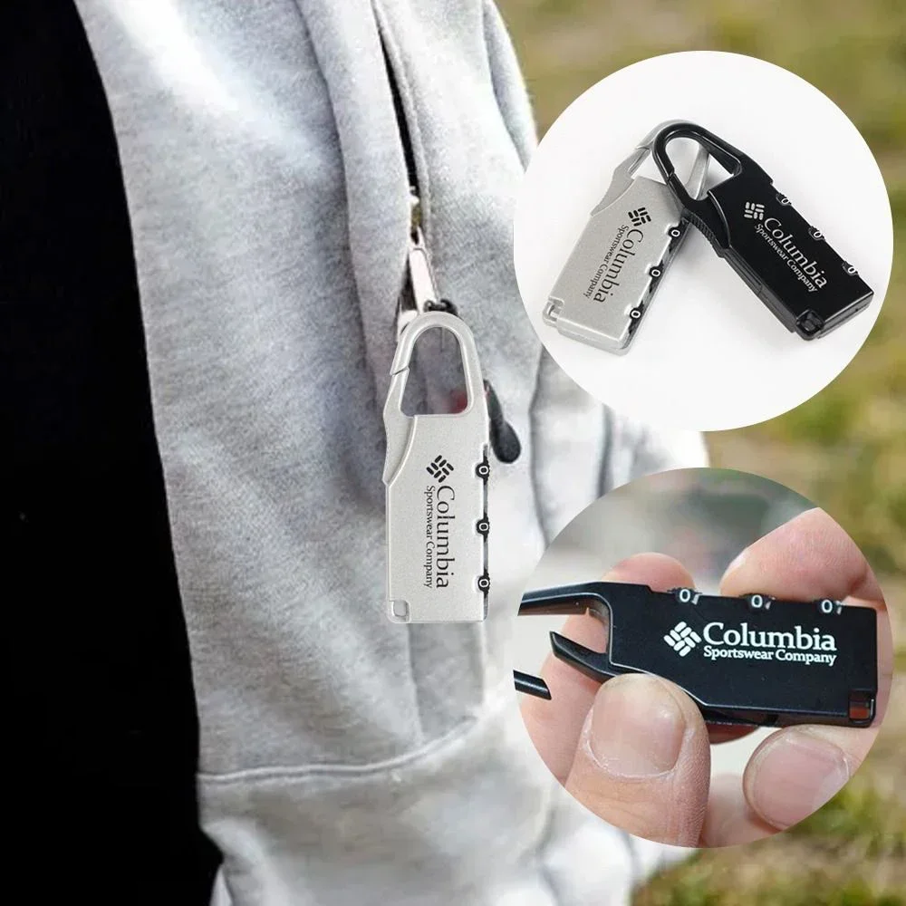 1-5PCS Portable Alloy Lock Padlock Outdoor Travel Luggage Zipper Backpack Handbag Safe Anti-theft Combination Code Number Lock view 2