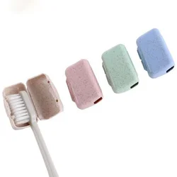 4 Pcs/Set Portable Travel Toothbrush Cover Wash Brush Cap Holder Box Travel Accessories for Women Men