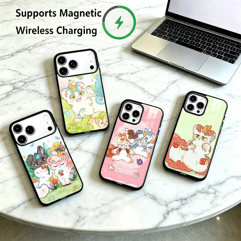 Cute Furry Fabulous Beasts   Phone Case For iPhone18 17,16,15,14,13,12,11 Plus,Pro Allows magnetic wireless charging