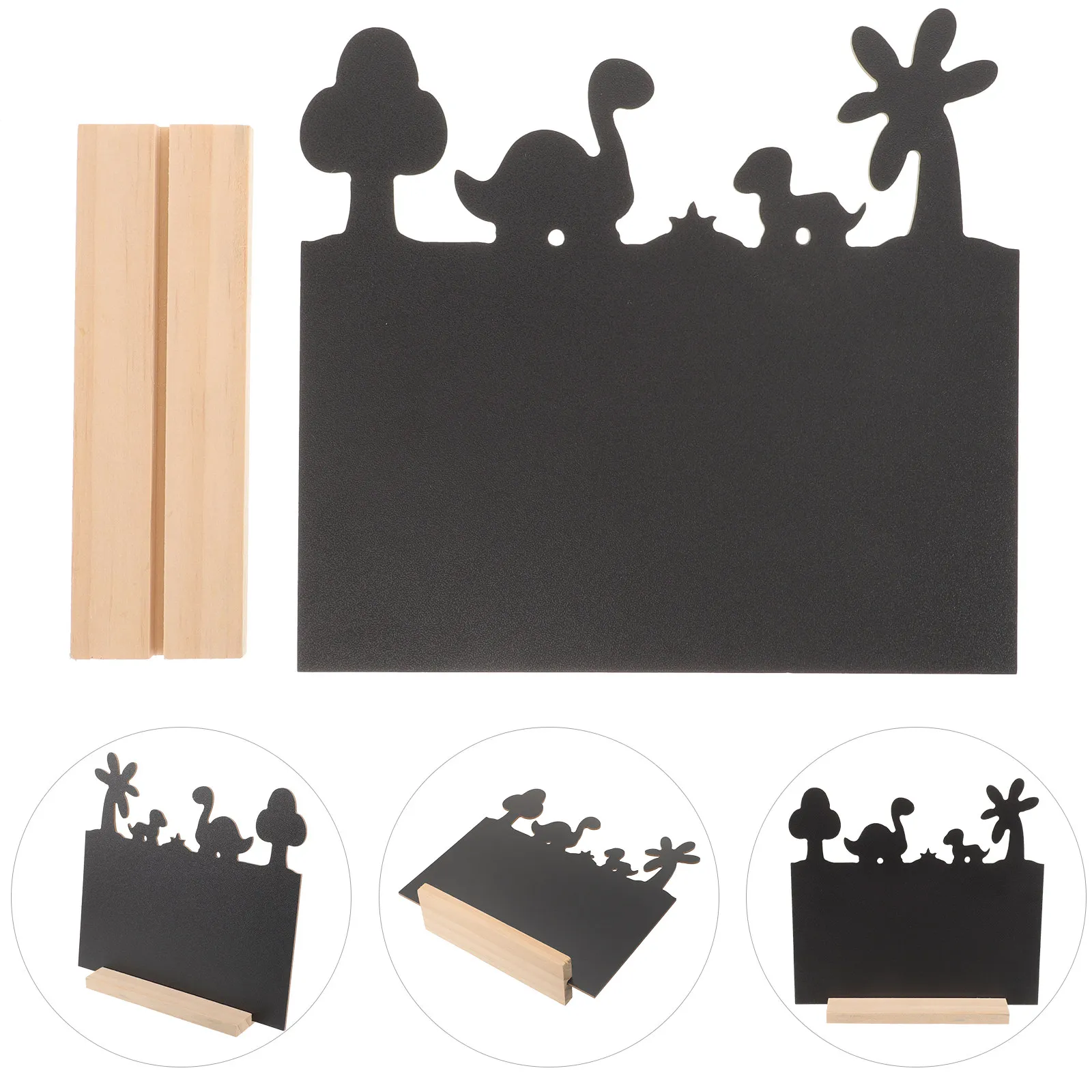 Wooden Mini Chalkboard Sign Small Tabletop Chalkboard with Smooth Edges Erasable Reusable for Home Office Party Wedding Menu