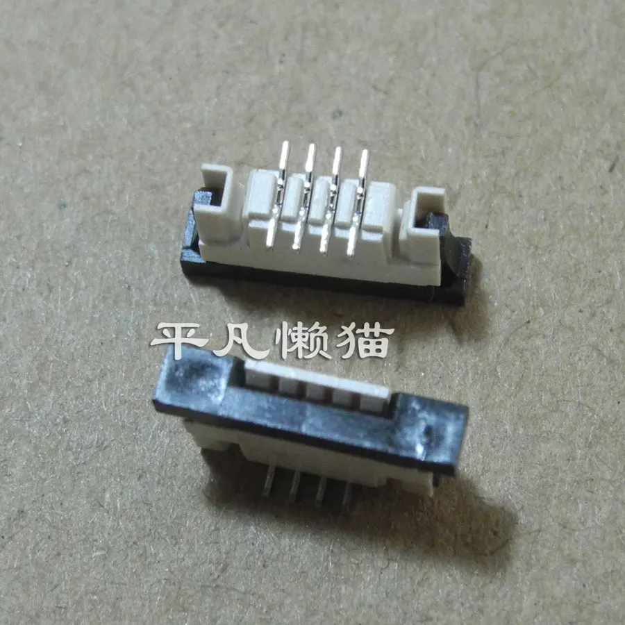 

Free Shipping FPC 4-Pin 1.0mm Spacing Vertical One-Word Foot Socket Notebook Boot Touch Keyboard Buckle Seat
