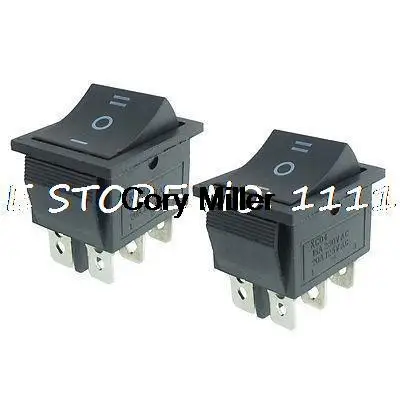 250V/10A 125V/20A AC Double Pole Double Throw SPST O/F/O Rocker Switch