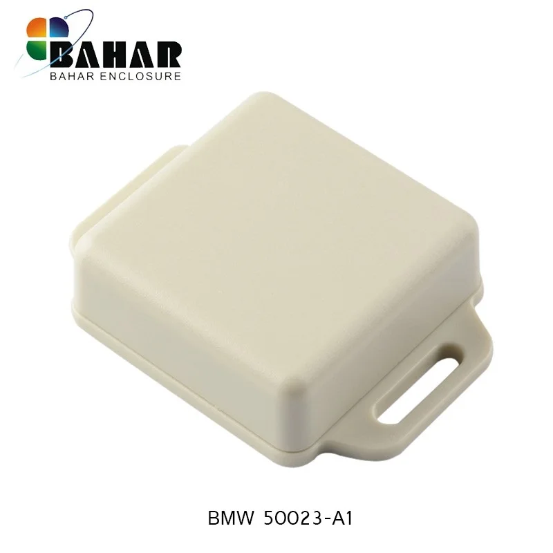 100PCS/Lot Bahar Enclosure Size 41x41x15mm ABS Plastic Housing Wall-mounting Shell Wire Junction Box Instrument Case With Ears