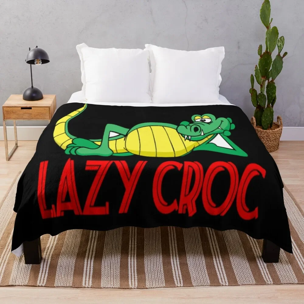 

Lazy croc Throw Blanket Soft Cozy Blanket for Pet Kids Adults