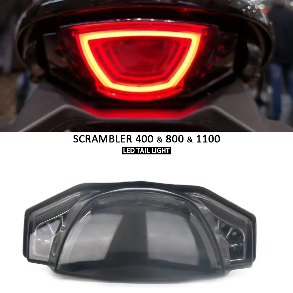 

New Motorcycle Accessories Turn Signals Rear LED Brake Tail Light For Ducati Scrambler 400 800 SCRAMBLER 1100