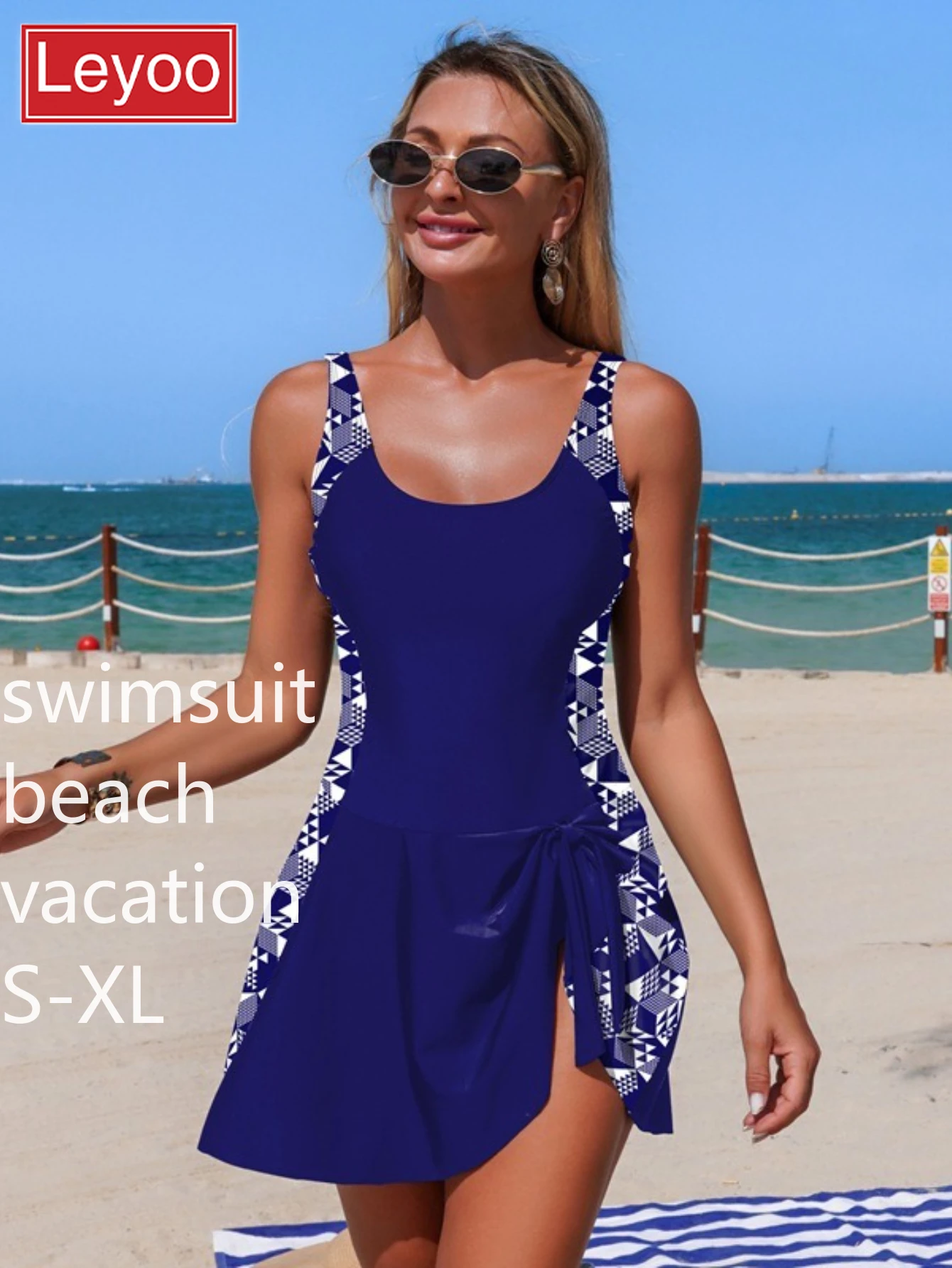 Women's one-piece swimsuit triangle pants bikini beach vacation backless leopard print floral plus size swimsuit 2026 new item