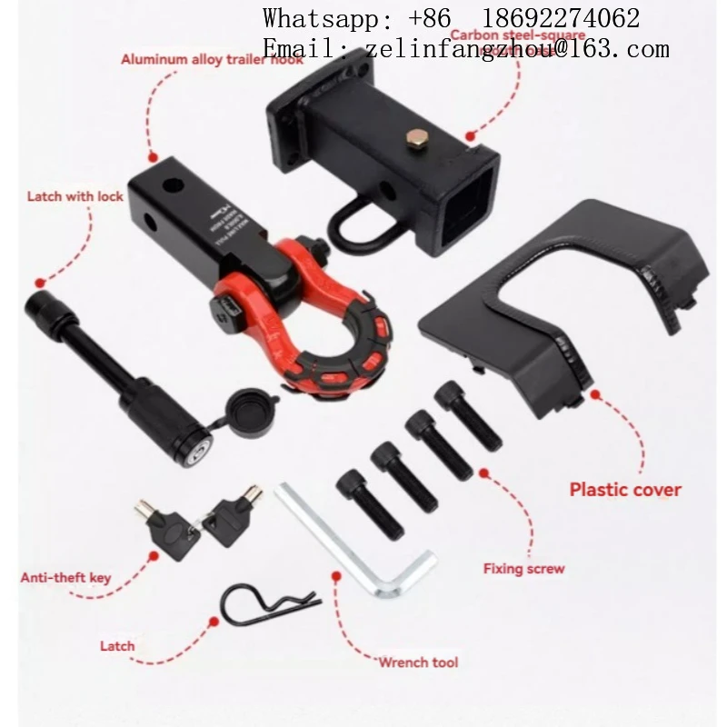 

Manufacturer's Hot-selling Aluminum Alloy High-strength Trailer Hook Is Suitable For Off-road 4X4 Tank 300