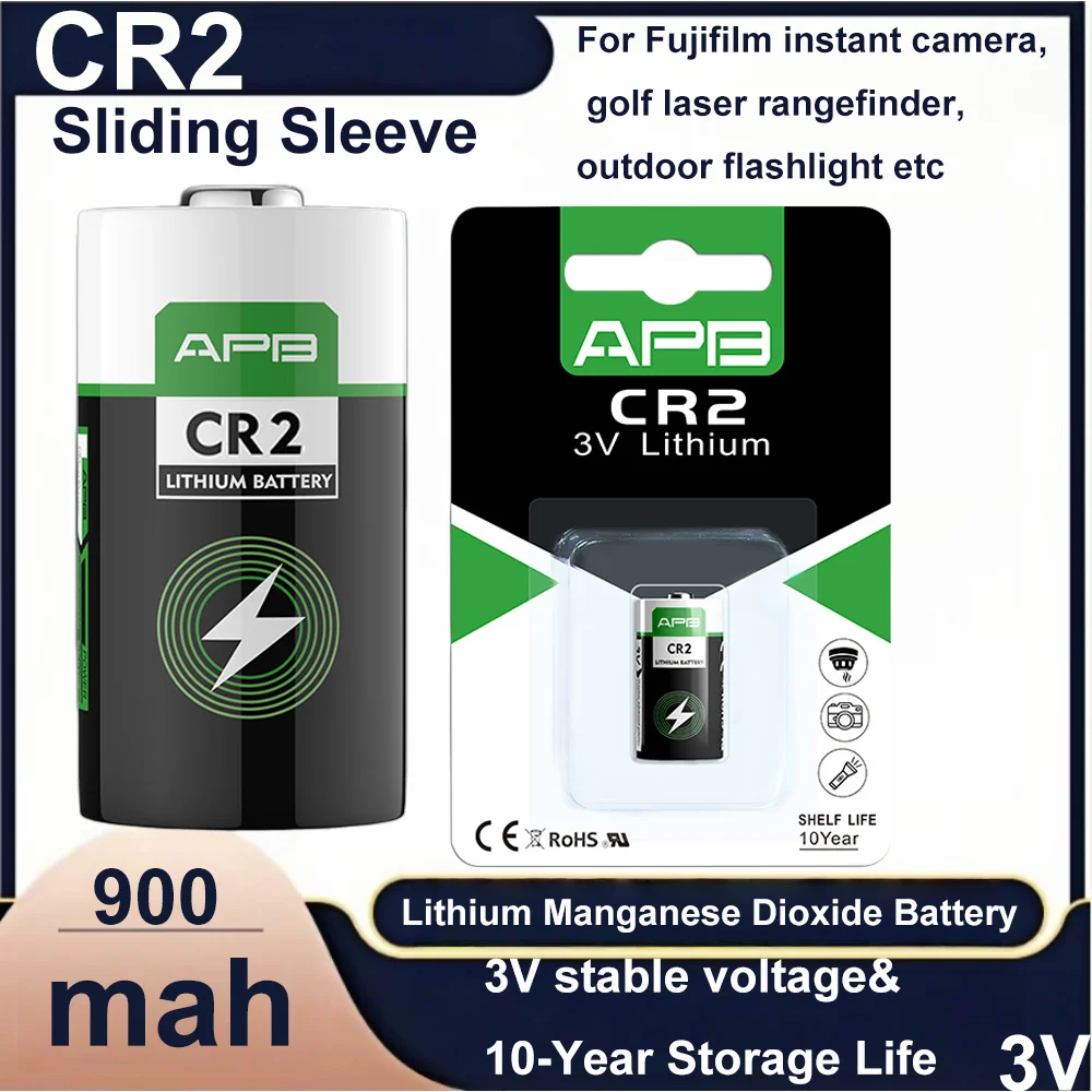 2-10pcs CR2 CR15H270 Lithium Manganese Battery 3V for Polaroid Mini 25 Camera, Laser Rangefinder, GPS, Smart Lock
