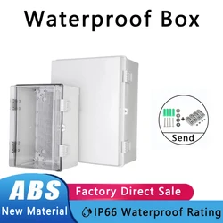 IP66 Waterproof Plastic Box ABS Wire Junction Box Gray/Transparent Cover Enclosure Outdoor Electronic Engineering Projects Box