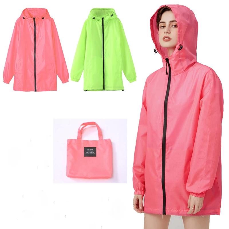 

Fashion Raincoat Women Trench Coat Outdoor Short Running Sports Raincoat Running Raincoat