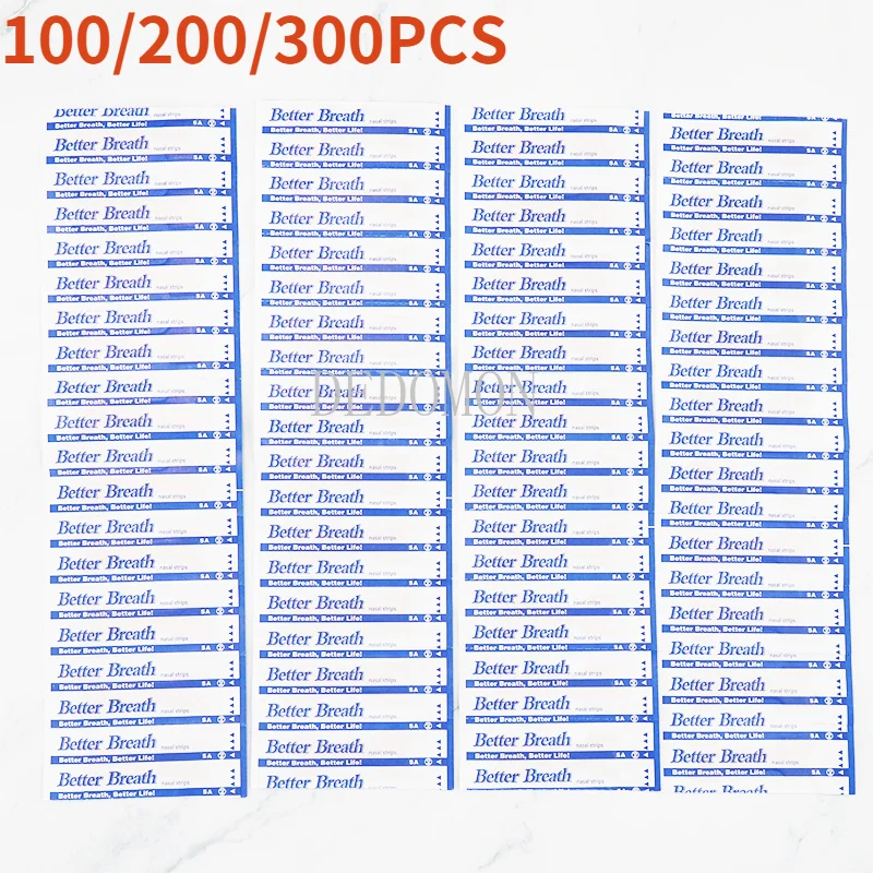 

300/200/100PCS Breath Nasal Strips Right Aid Stop Snoring Nose Patch Good Sleeping Patch Product Easier Breath Sleep Aid Decive