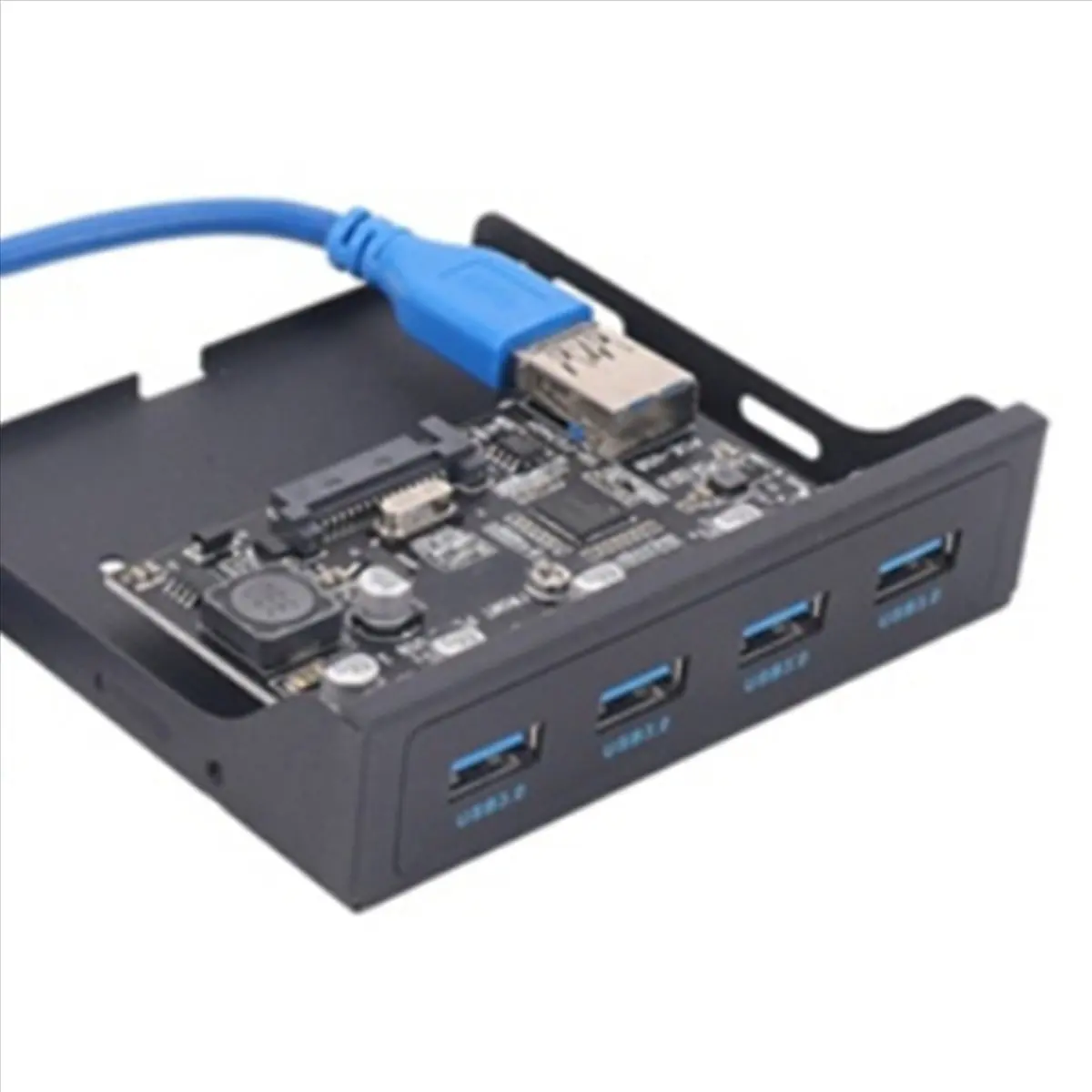 

Плата расширения USB3.0 A75T 2X PCI-E для передней панели ПК, адаптер USB PCIE, кронштейн для передней панели 3,5 дюйма, райзер PCI-E X1