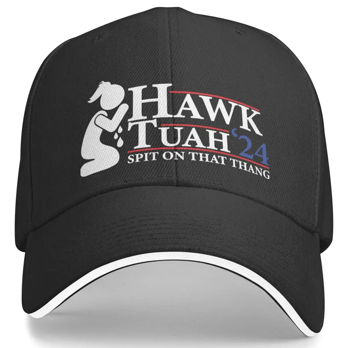 

Hawk Tuah Spit On That Thang Golf Hat Merch Stylish President Candidate Parody Casquette For Men Women Golf Headewear