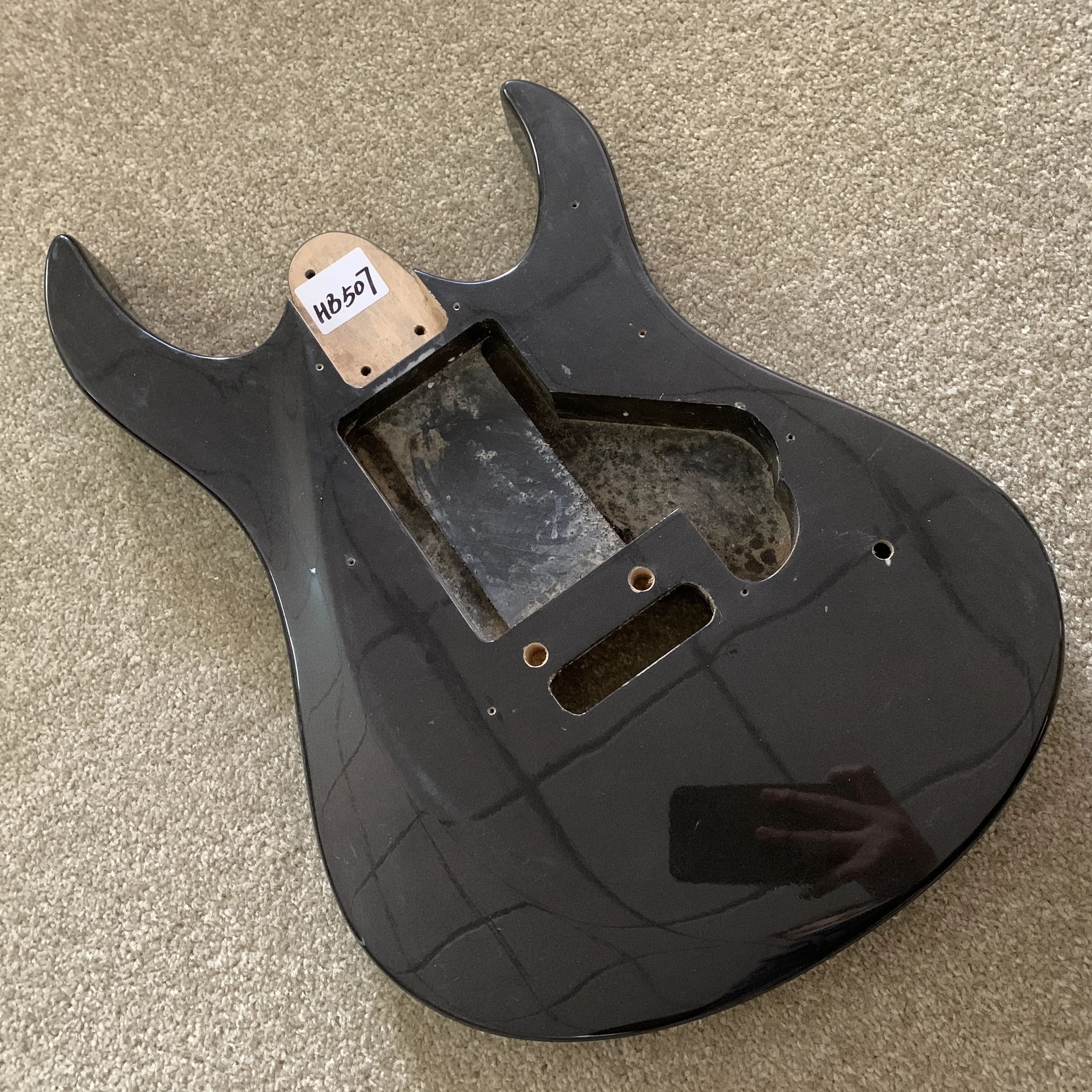 HB507  Custom Order ST Model Electric Guitar Body HH Pickups Two Points Fixed Tremolo Style DIY Guitar Parts Replace Accessories