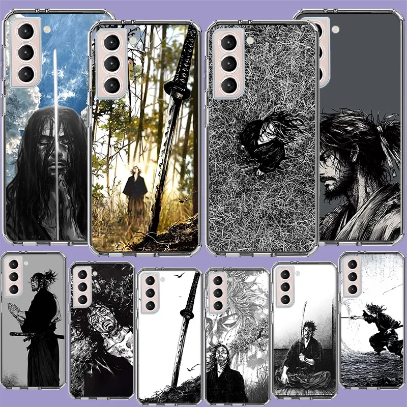 Manga Vagabond Phone Case for Samsung A16 A17 A26 A36 A56 A57 A55 A54 A37 A15 A25 A35 A14 A24 A34 Galaxy Note 20 10 A07 A06 A04S