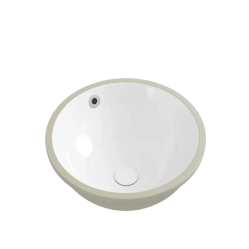 

Round under-counter ceramic wash basin, bathroom face wash small size, basin small ceramic