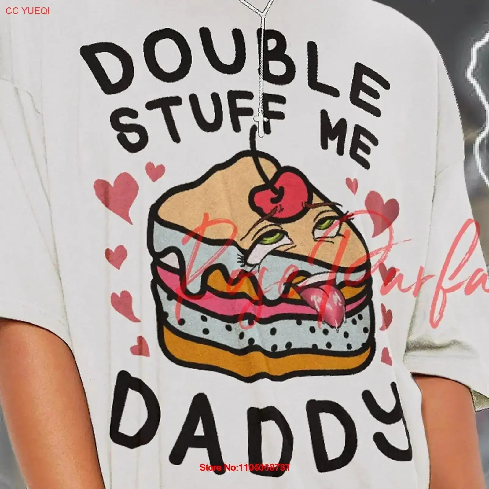 Camiseta Double Stuff Me Daddy, divertida camiseta de aniversario traviesa para él, vintage, lavada, informal, Unisex, suave y ligeramente