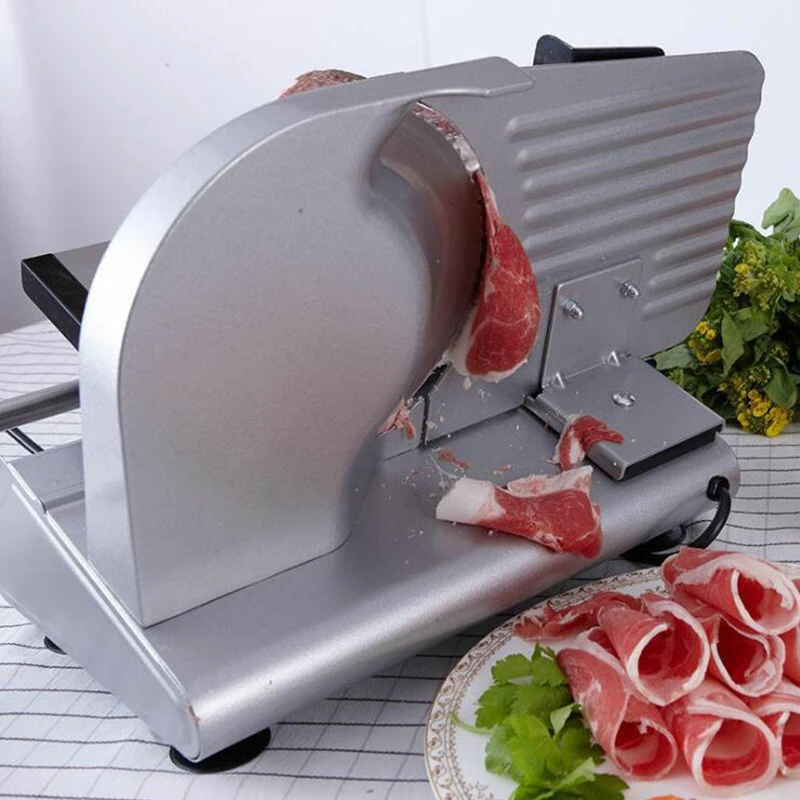 Electric Food Slicer Commercial Household | Stainless Steel Meat Sheep Bread Ham Slicer Machine
