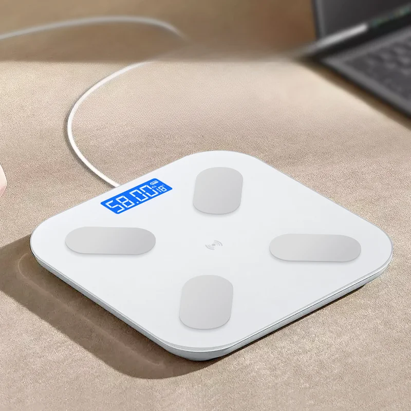 Intelligent Body Weight Scale Household Bluetooth Rechargeable Electronic Scale Human Body Weighing Healthy Weight Scale