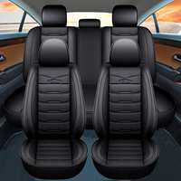 For 5-Seats 11PC Leather Car Seat Covers Universal Auto SUV Trucks Van Seats Cover 5D For BMW For VW Golf for Peugeot for Nissan