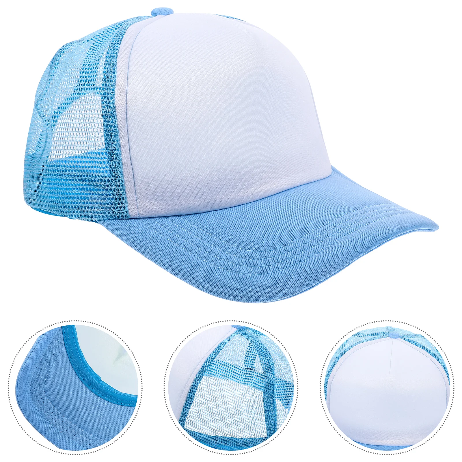 

10pcs Sublimation Hats Blank Mesh Baseball Caps Diy Heat Transfer Bulk Customizable Lightweight For Men Women Outdoor Fishing