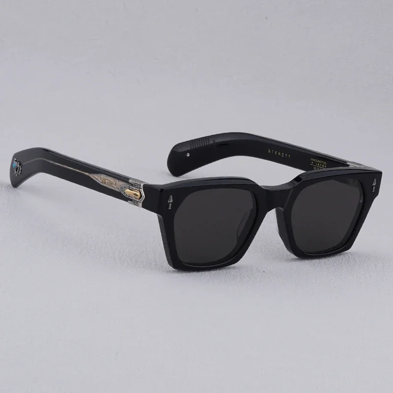 STERETT New Style Vintage Retro Personality Sunglasses Model Trendy Luxury Brand Cool High Fashion Acetate Square Sunglasses