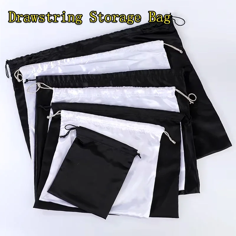 Satin Dust Cover Handbag Shoulder Bag Dust Bag With Drawstring Storage Bag Travel Storage Bag Wallet Clothes Shoes Boots