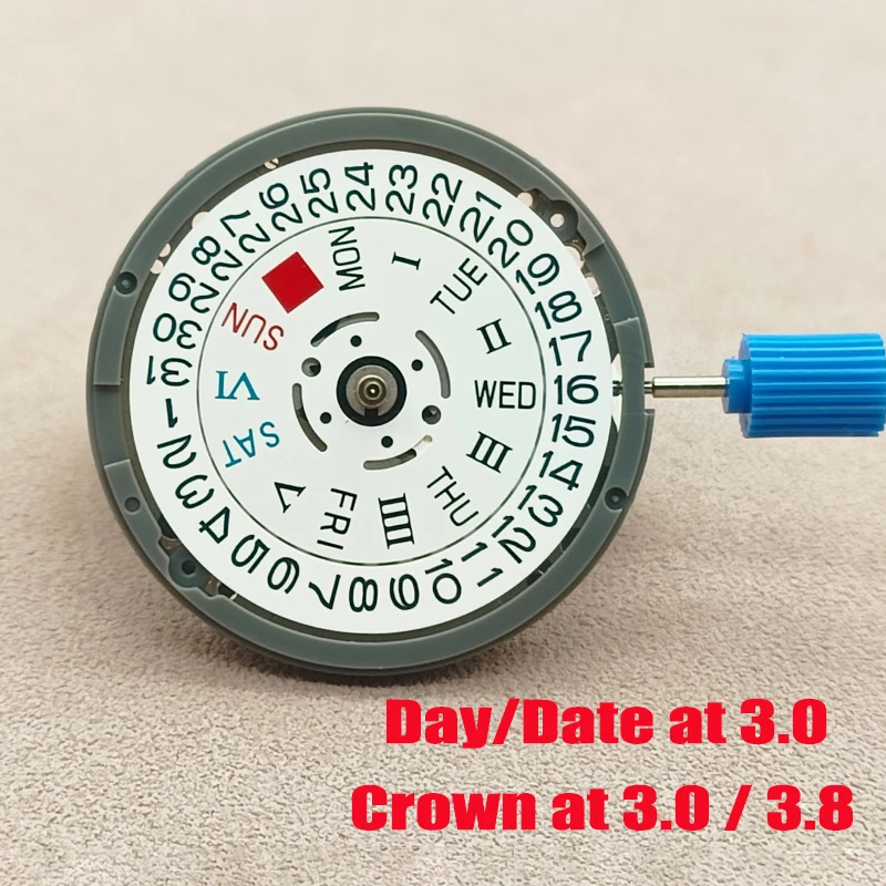NH36 NH36A Movement White Roman Wheel Crown at 3.0 or 3.8 Automatic Mechanical Movt SKX007 SKX009 SRPD Watch Repair Parts