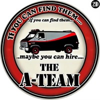RetroATeamHeritage® Wall Decor Sign - A - Team Vintage Artwork | UV - Resistant Ink | Captivating Decor