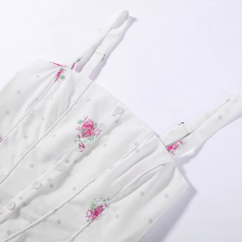 Eleganter bedruckter Damen-Westen-Hosenanzug, ärmelloses Oberteil mit Blumenmuster, plissiert, weit geschnittene Hose, Damen-Set, Sommer-Herbst 2026, Damen-Sets – Detail 24