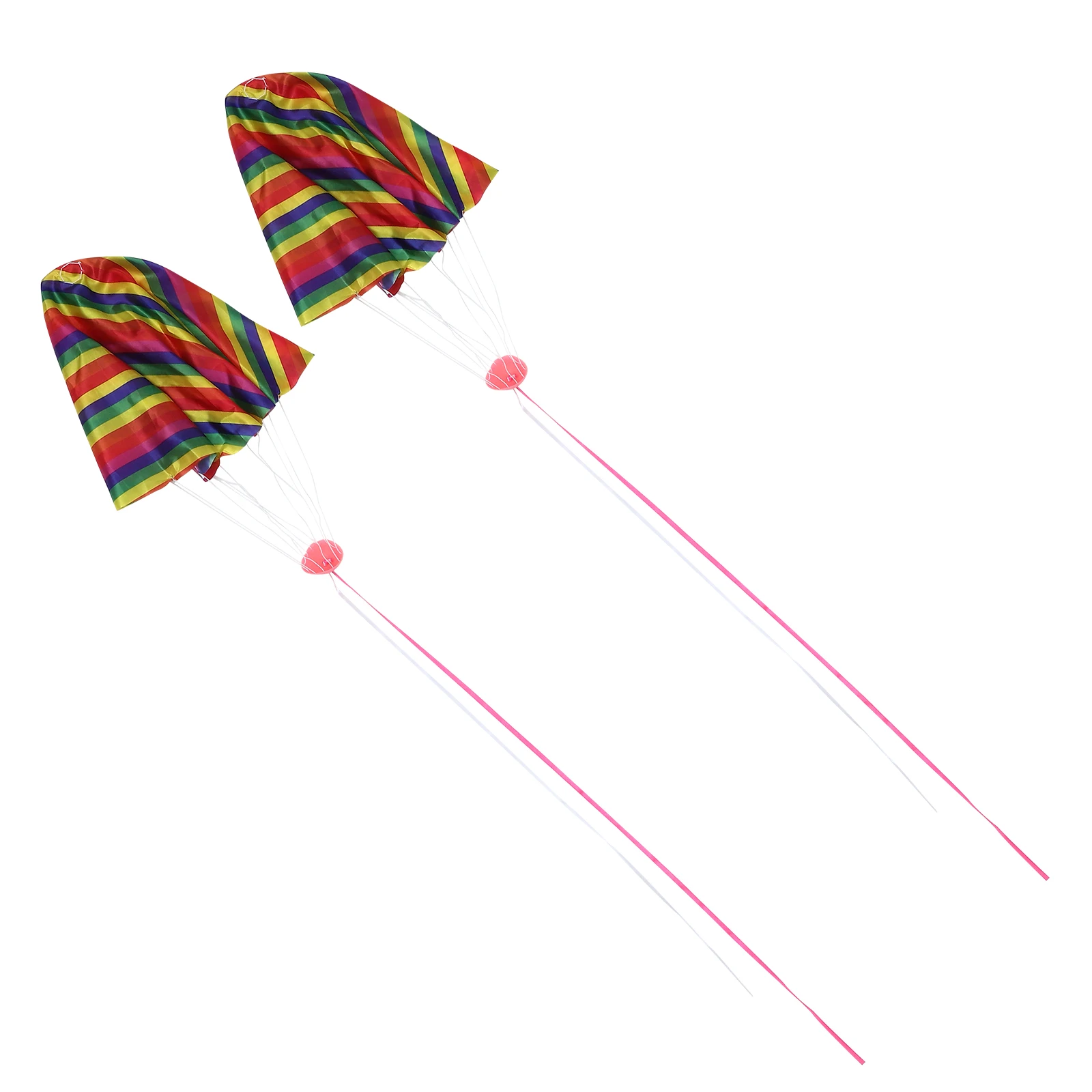 

2Pcs Cartoon Parachute Simulation Hand Throw Outdoor Flying Mini Parachute Educational Plaything Party Rewards Classroom
