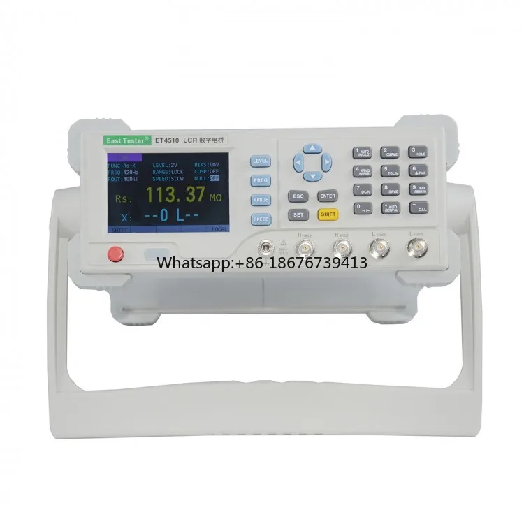 ET4510 Desktop LCR Tester LCR Meter Capacitance Inductance Meter 10Hz-100KHz Testing Frequency