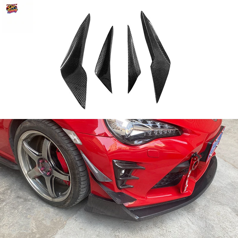 

Suitable for Toyota GT86 Subaru BRZ carbon fiber front bumper spoiler decorative modification car accessory