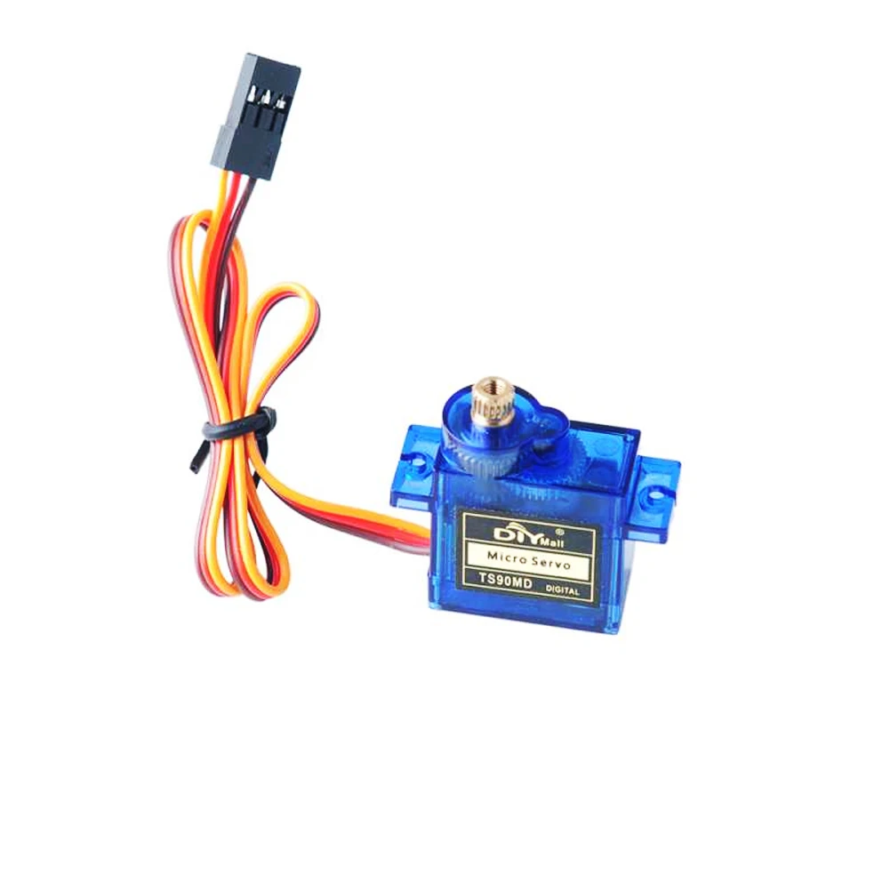 4 pezzi TS90MD Servo digitale Full Metal Gear Micro Servo 180 ° /270 ° /360 °   per modello di robot per barche per auto, elicottero RC 450